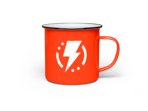 Olympus Enamel Mug